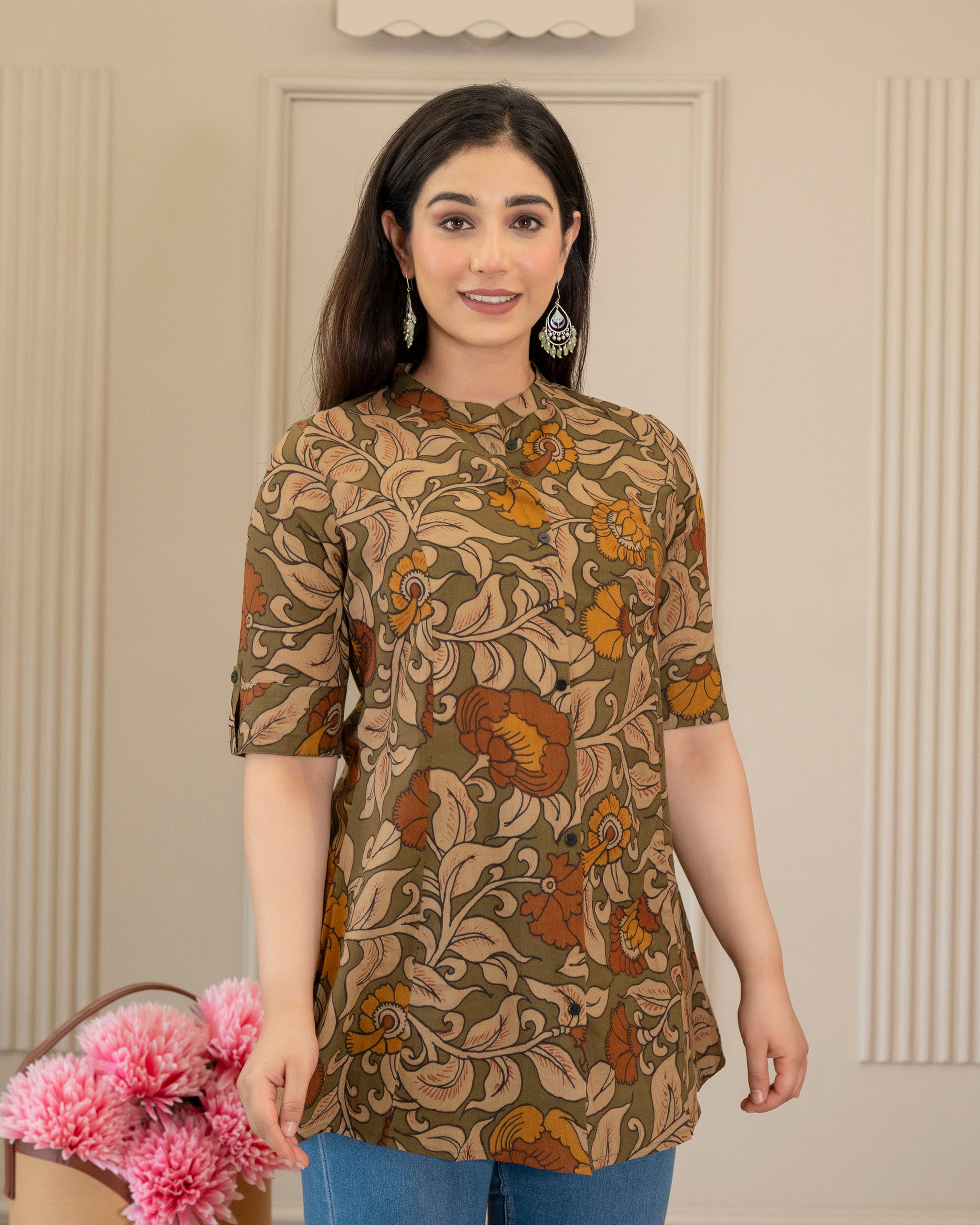 The Kalavalli Kalamkari Short Top