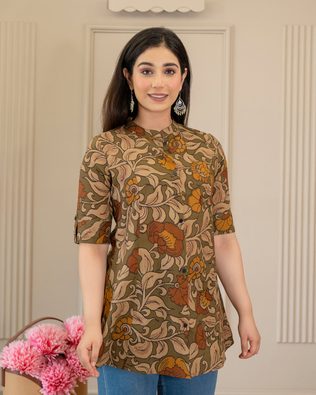 The Kalavalli Kalamkari Short Top