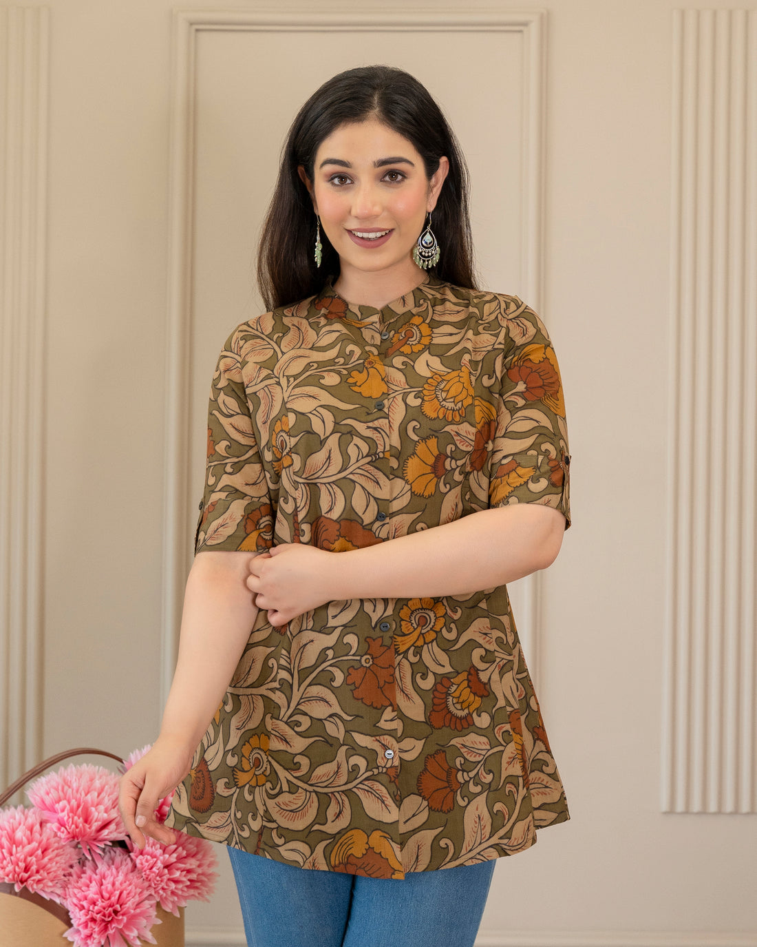 The Kalavalli Kalamkari Short Top