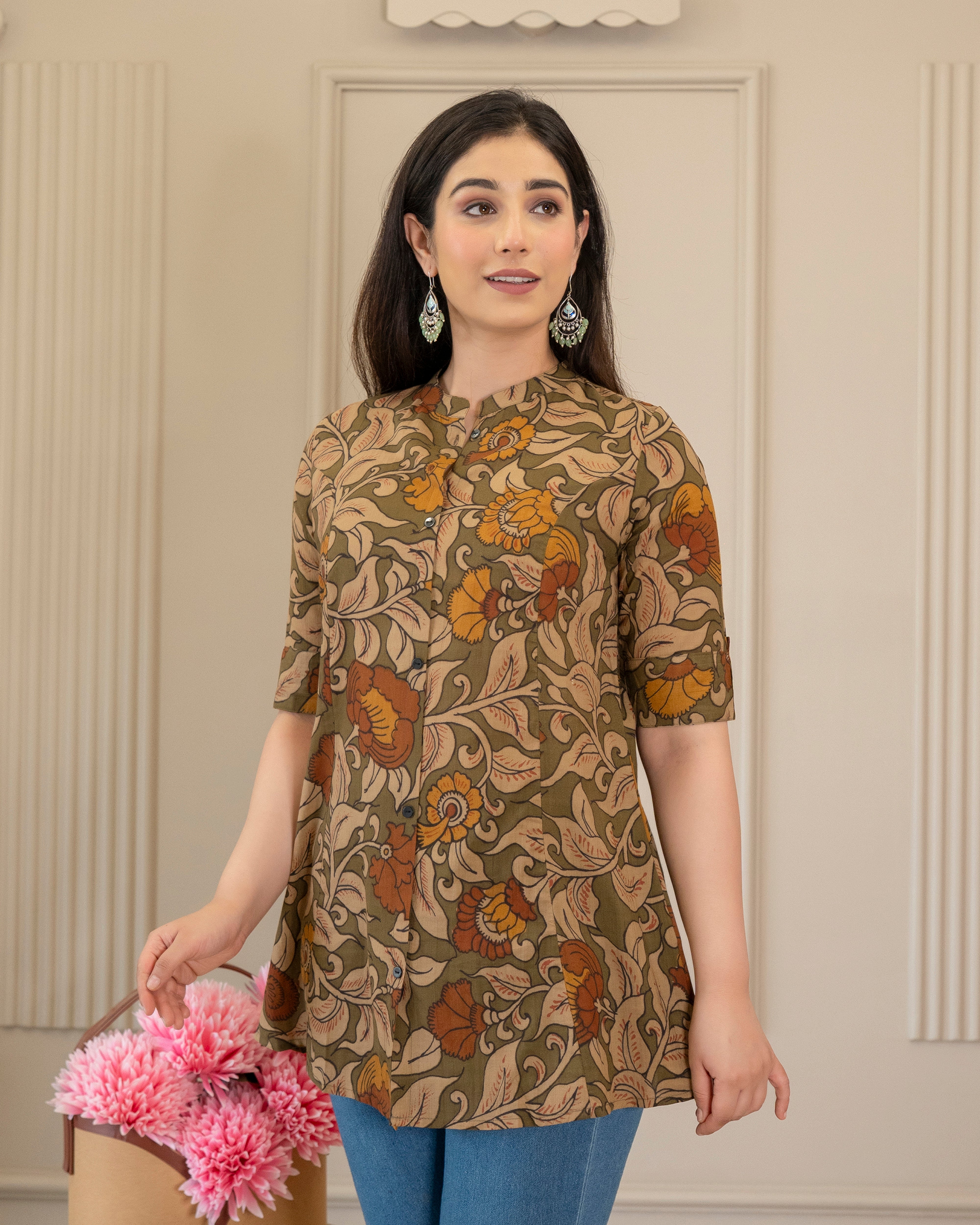 The Kalavalli Kalamkari Short Top