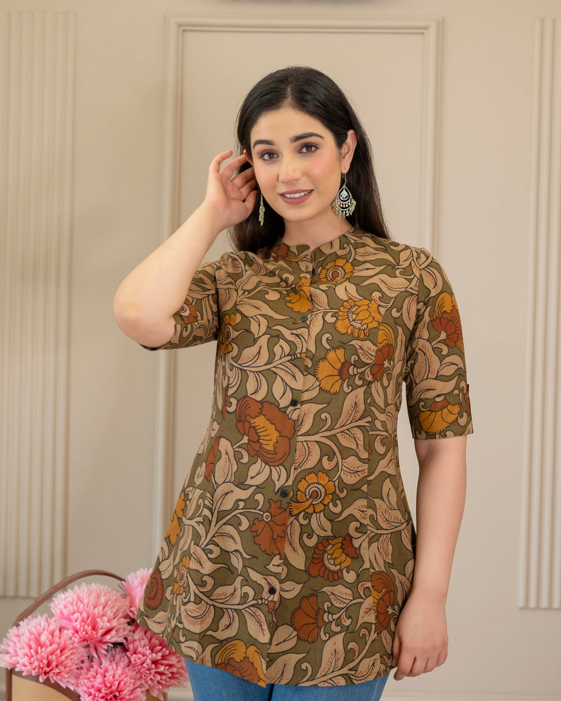 The Kalavalli Kalamkari Short Top