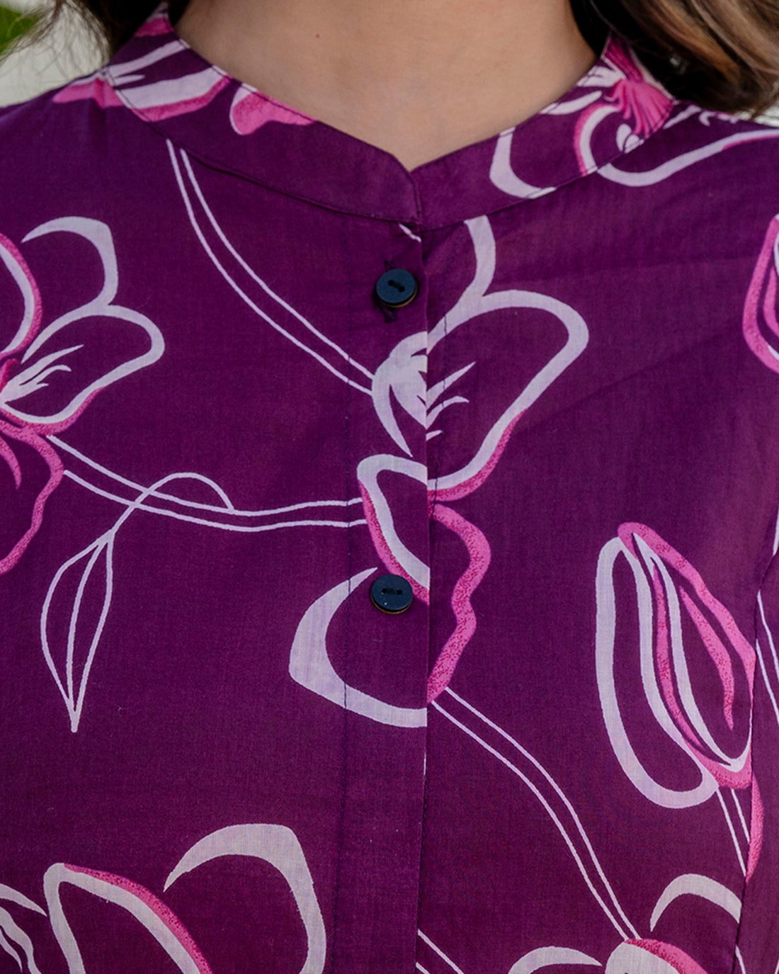 The 'Tara' Purple Tulip A-Line Co-ord Set