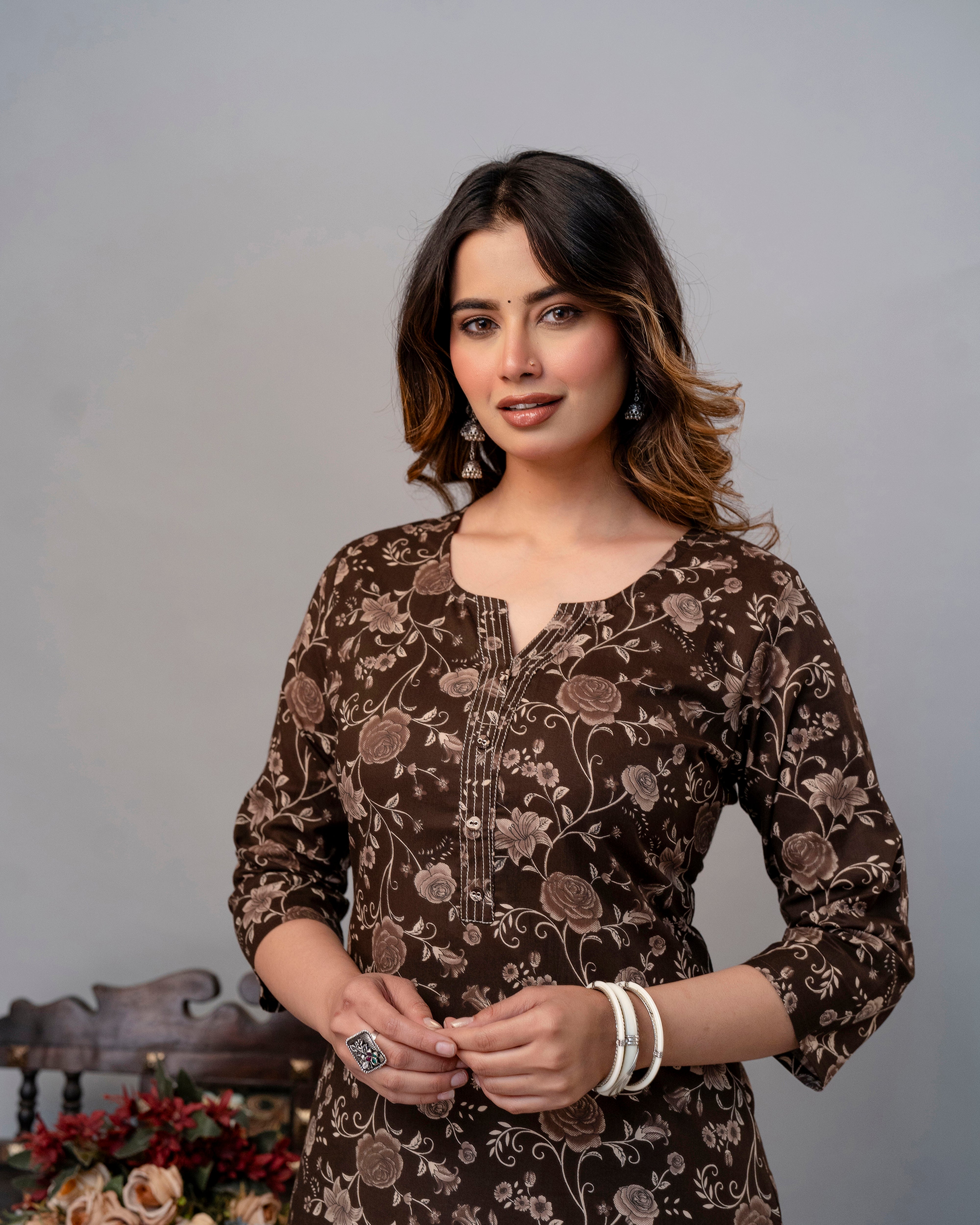 The Cocoa Meadow Straight Kurta