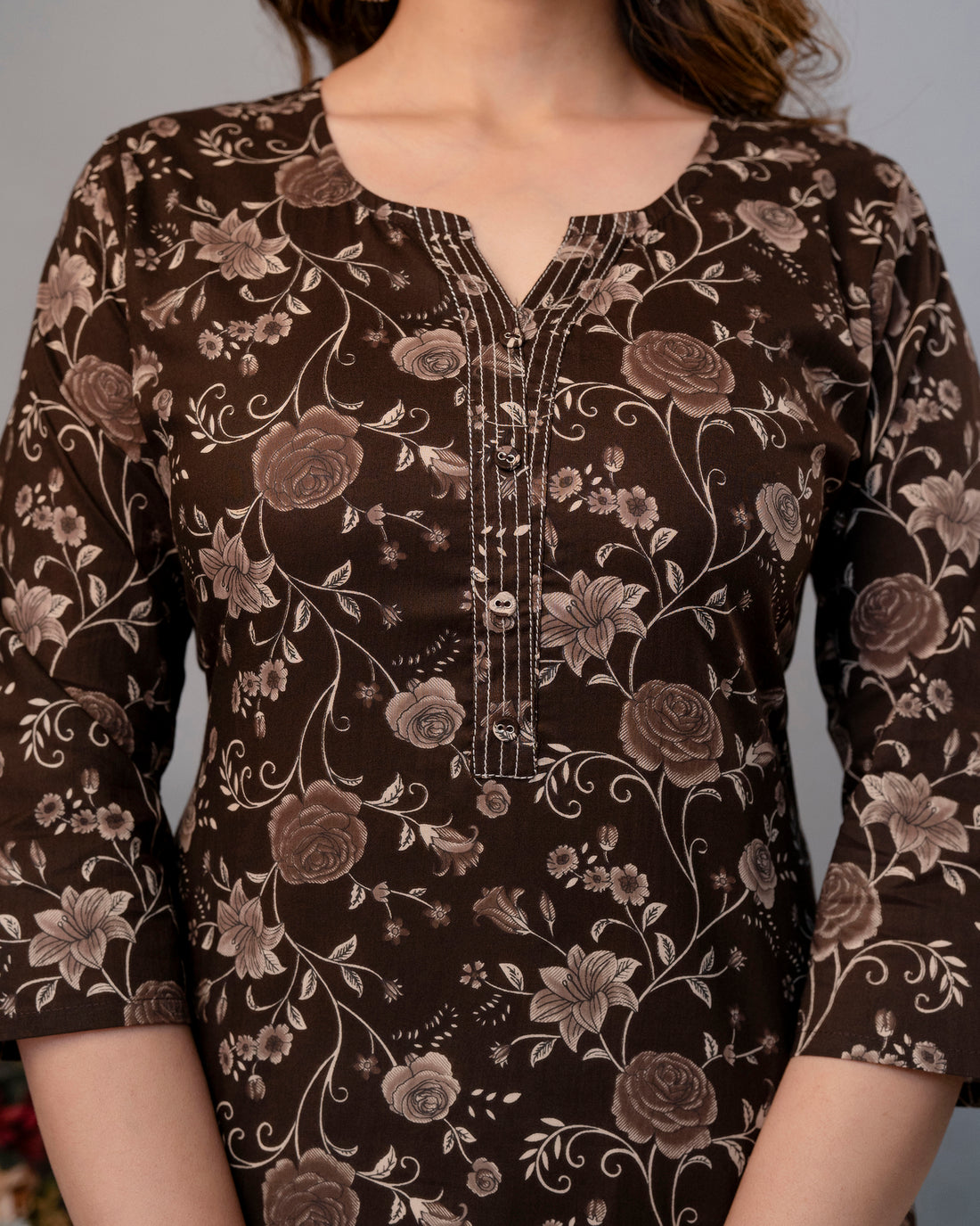 The Cocoa Meadow Straight Kurta